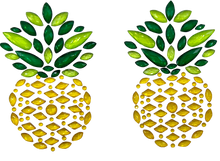 Load image into Gallery viewer, Pineapple #2 Sexy Rhinestone Pasties Nipple Covers Self Adhesive Reusable