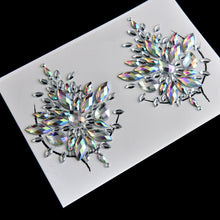 Load image into Gallery viewer, Two Piece Set Chest and Pasties Reusable Rhinestone Body Stickers & Pasties