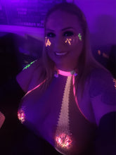 Load image into Gallery viewer, Reusable LED Light-Up Star Rhinestone Pasties – Festival Nipple Covers