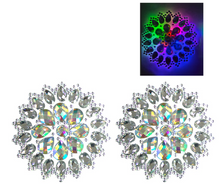 Load image into Gallery viewer, Reusable LED Light-Up Rhinestone Pasties – Round Festival Nipple Covers