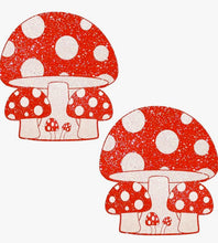 Load image into Gallery viewer, 4 Pairs Mushroom Top Pasties Nipple Covers Breasts Self Adhesive - Body Stickers, Lifestyle, Rave, Rally, Costume, Lingerie