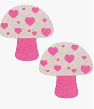 Load image into Gallery viewer, 4 Pairs Mushroom Top Pasties Nipple Covers Breasts Self Adhesive - Body Stickers, Lifestyle, Rave, Rally, Costume, Lingerie