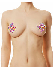 Load image into Gallery viewer, Pink Sexy Reusable Rhinestone Pasties - Snow Flakes