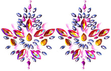 Load image into Gallery viewer, Pink Sexy Reusable Rhinestone Pasties - Snow Flakes
