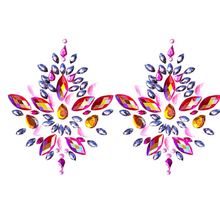 Load image into Gallery viewer, Pink Sexy Reusable Rhinestone Pasties - Snow Flakes
