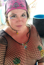 Load image into Gallery viewer, Reusable Pineapple Rhinestone Pasties w/ Body Glue for Reapplication