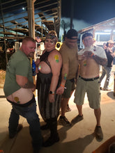 Load image into Gallery viewer, Reusable Pineapple Rhinestone Pasties w/ Body Glue for Reapplication