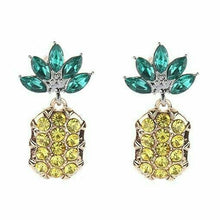 Load image into Gallery viewer, Crystal Pineapple Black Choker & Earrings Rhinestone Necklace Lifestyle Swinger Jewelry