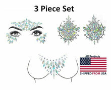 Load image into Gallery viewer, Reusable Rhinestone Body Stickers and Pasties