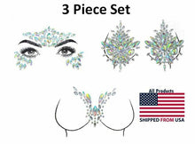 Load image into Gallery viewer, Reusable Rhinestone Body Stickers and Pasties