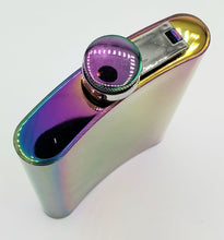 Load image into Gallery viewer, 8 oz Rainbow Stainless Steel Flask Gift Box Set Funnel & Shot Glasses Metal