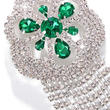 Load image into Gallery viewer, Stonefans A Pair Green Tassel Decor Nipple Cover Bra Stickers for Women Geometric Chest Nipple Pasties Chest Pad Body Chain Gift