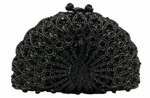 Load image into Gallery viewer, Rhinestone Peacock Cocktail Evening Clutch (Several Colors)