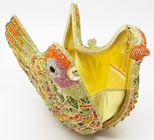 Load image into Gallery viewer, Rhinestone Bird Cocktail Evening Clutch (Several Colors)