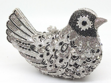 Load image into Gallery viewer, Rhinestone Bird Cocktail Evening Clutch (Several Colors)