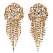 Load image into Gallery viewer, Stonefans A Pair Green Tassel Decor Nipple Cover Bra Stickers for Women Geometric Chest Nipple Pasties Chest Pad Body Chain Gift