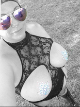 Load image into Gallery viewer, Reusable Rhinestone Pasties w/ Body Glue for Reapplication