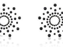Load image into Gallery viewer, Open Nipple Black Rhinestone Pasties
