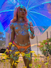Load image into Gallery viewer, Open Nipple Clear Rhinestone Pasties