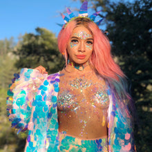 Load image into Gallery viewer, Open Nipple Clear Rhinestone Pasties