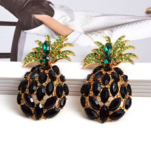 Load image into Gallery viewer, Wholesale Fashion Pineapple-Shaped Colorful Rhinestone Dangle Drop Earrings High-Quality Crystals Jewelry Accessories For Women