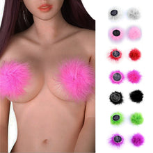 Load image into Gallery viewer, Furry Feathered Pasties Nipple Covers