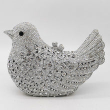 Load image into Gallery viewer, Rhinestone Bird Cocktail Evening Clutch (Several Colors)