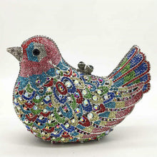 Load image into Gallery viewer, Rhinestone Bird Cocktail Evening Clutch (Several Colors)