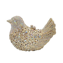 Load image into Gallery viewer, Rhinestone Bird Cocktail Evening Clutch (Several Colors)