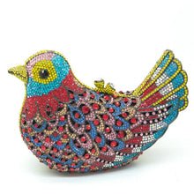 Load image into Gallery viewer, Rhinestone Bird Cocktail Evening Clutch (Several Colors)