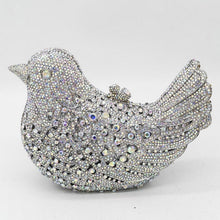 Load image into Gallery viewer, Rhinestone Bird Cocktail Evening Clutch (Several Colors)