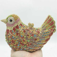 Load image into Gallery viewer, Rhinestone Bird Cocktail Evening Clutch (Several Colors)