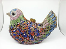 Load image into Gallery viewer, Rhinestone Bird Cocktail Evening Clutch (Several Colors)