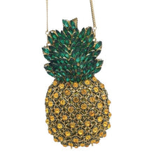 Load image into Gallery viewer, Luxury Pineapple Rhinestone Evening Clutch