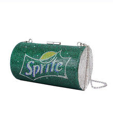 Load image into Gallery viewer, Rhinestone Pepsi and Sprite Cocktail Evening Clutch (3 Colors)