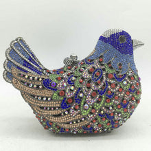 Load image into Gallery viewer, Rhinestone Bird Cocktail Evening Clutch (Several Colors)