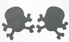 Load image into Gallery viewer, 2 Pairs Black Skull Pasties Nipple Covers Breasts Self Adhesive - Body Stickers, Lifestyle, Rave, Rally, Costume, Lingerie