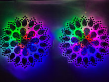 Load image into Gallery viewer, LED Light Up ROUND Rhinestone Reusable Pasties

