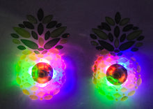 Load image into Gallery viewer, Reusable LED Light Up Pasties | Pineapple Rhinestone Pasties | Festival Nipple Covers | SwingLifestyle Pasties
