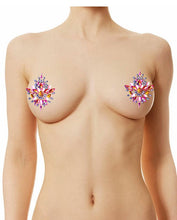 Load image into Gallery viewer, Pink Sexy Reusable Rhinestone Pasties - Snow Flakes
