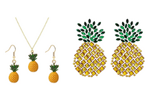 Load image into Gallery viewer, Right Side Up Pineapple Pasties and Jewelry Set
