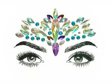 Load image into Gallery viewer, Purple Face &amp; Eyes Sexy Rhinestone Body Stickers
