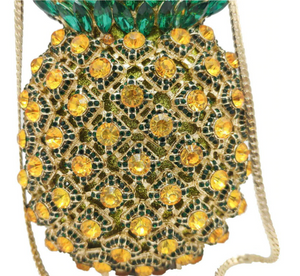 Luxury Pineapple Rhinestone Evening Clutch