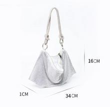 Load image into Gallery viewer, Sass Chick Original Tote W/ Rhinestone Handles Crystal Bag (Multiple Colors)
