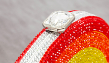 Load image into Gallery viewer, Rhinestone Rainbow Cocktail Evening Clutch
