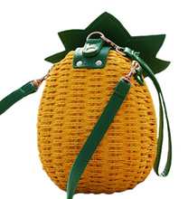 Load image into Gallery viewer, Small Straw Weave Pineapple Bag
