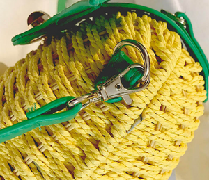 Small Straw Weave Pineapple Bag