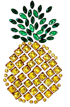Load image into Gallery viewer, Set of 2 Rhinestone Upside Down Pineapple Decals
