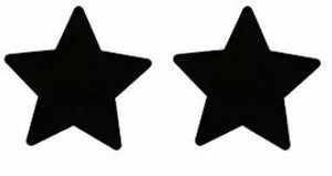 2 Pairs Black Star Pasties Nipple Covers Breasts Self Adhesive - Body Stickers, Lifestyle, Rave, Rally, Costume, Lingerie