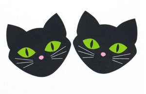 2 Pairs Cat Sexy Pasties Nipple Covers Breasts Self Adhesive - Body Stickers, Lifestyle, Rave, Rally, Costume, Lingerie